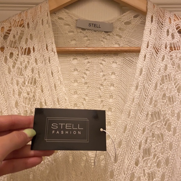 Cream Crochet Tunic Top 100% Cotton - Picture 6 of 7